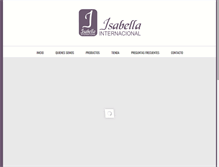 Tablet Screenshot of isabellainternacional.com
